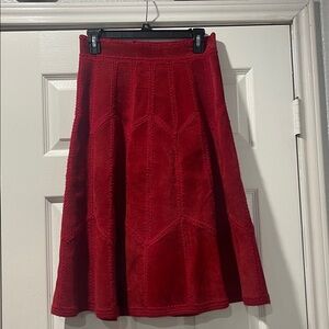 Ms Today Vintage Red A-Line Skirt